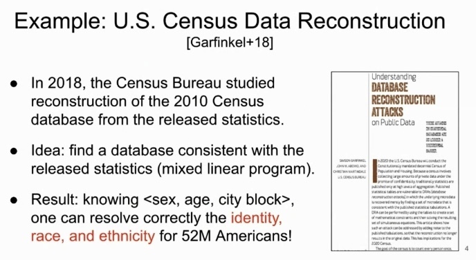 data science day 2020 us census data reconstruction