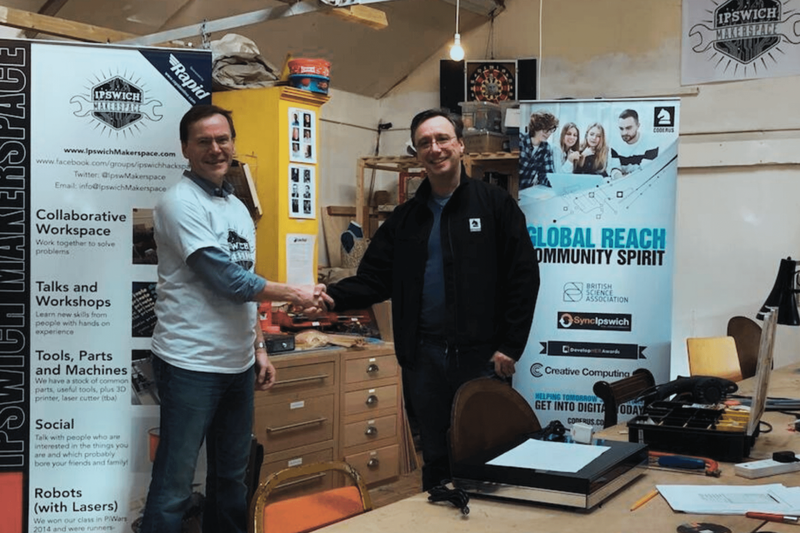 mark thomas coderus ipswich makerspace
