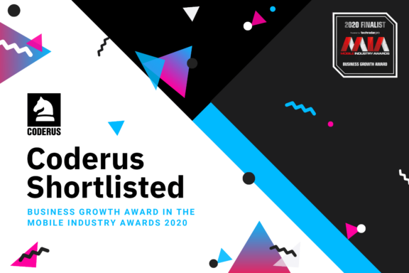 coderus shortlisted for mobile industry awards 2020